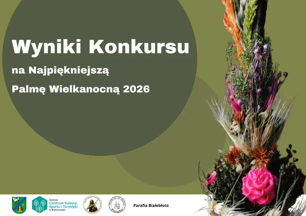 Grafika wyników Konkursu na Najpiękniejszą Palmę Wielkanocną 2026
